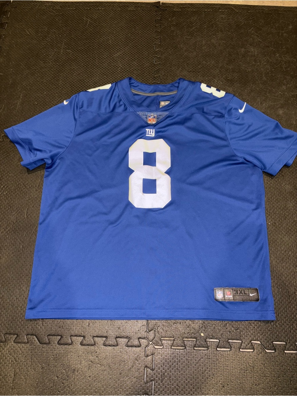 Nike New York Giants Daniel Jones #8 NFL Jersey Men's Size 3XL Blue
